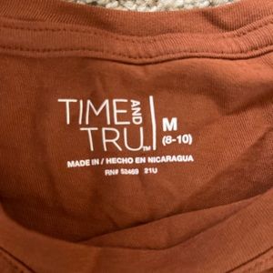 Neutral brown long sleeve shirt